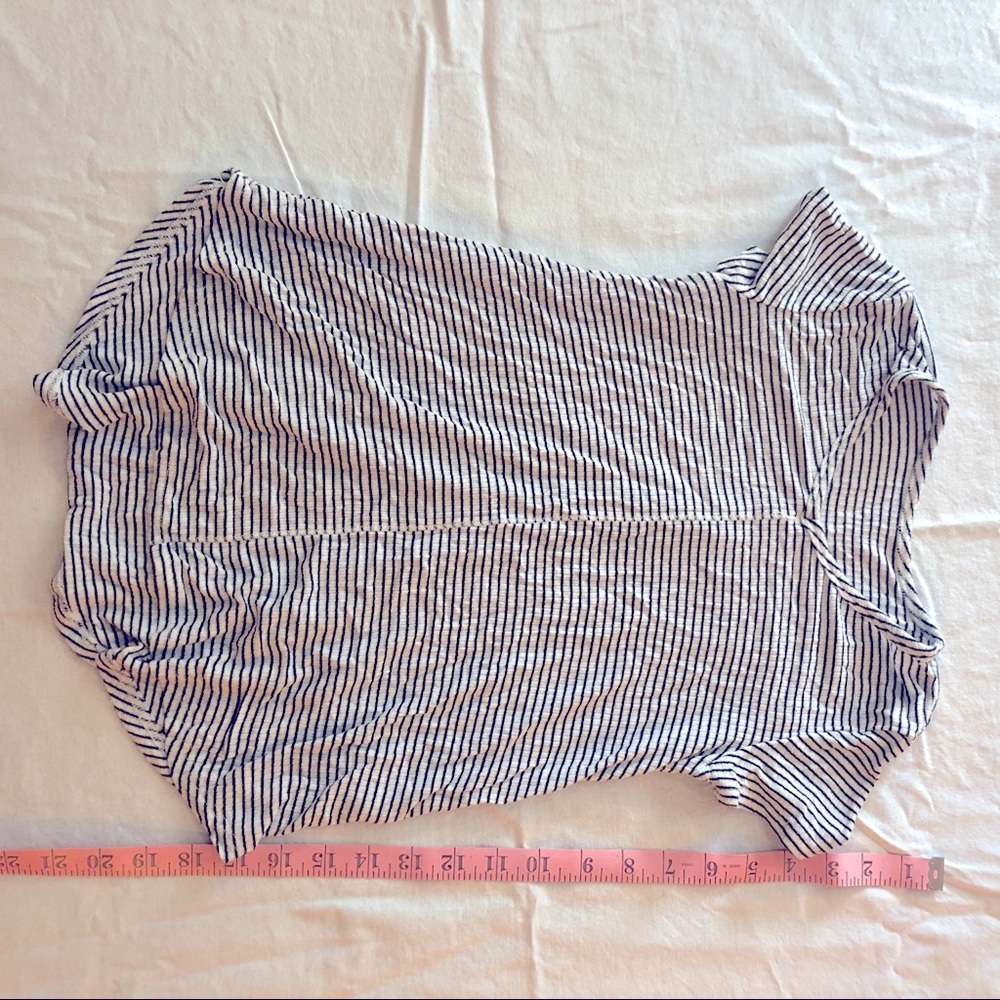 Black and white stripped tunic top girls Med 7/8